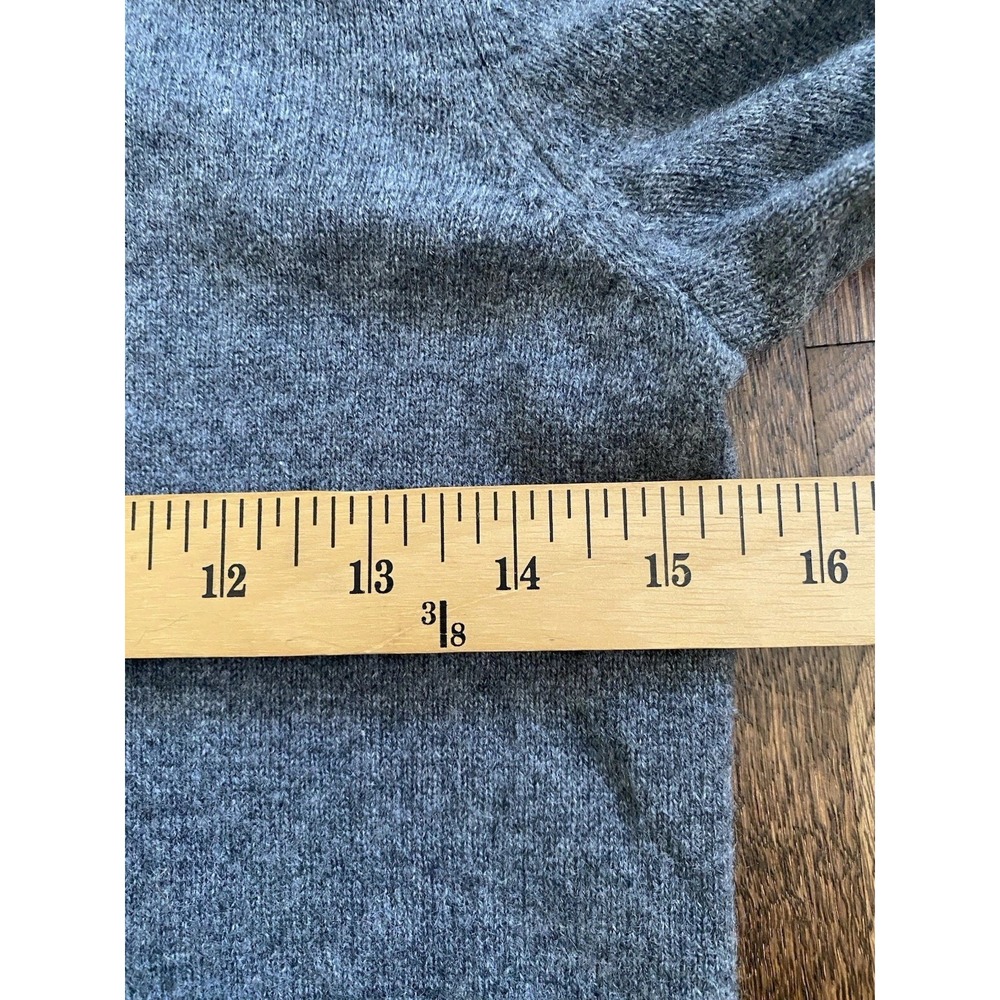 Juicy Couture 100% Cashmere Hooded Sweater Grey XS Black Label Y2K - Picture 6 of 9